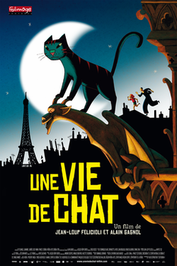 A Cat in Paris poster