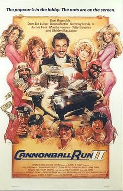 Cannonball Run II poster