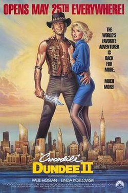 Crocodile Dundee II poster