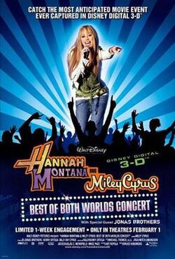 Hannah Montana and Miley Cyrus: Best of Both Worlds Concert poster