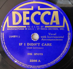 If I Didn't Care poster