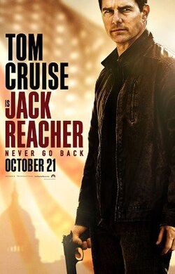 Jack Reacher: Never Go Back poster