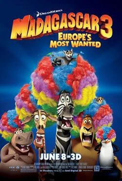 Madagascar 3: Europe's Most Wanted poster
