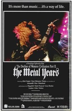 The Decline of Western Civilization Part II: The Metal Years poster