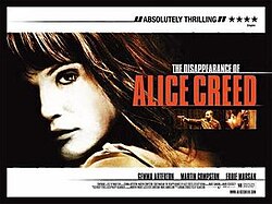 The Disappearance of Alice Creed poster