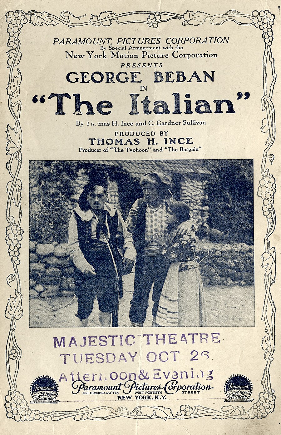 The Italian poster