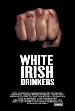 White Irish Drinkers poster