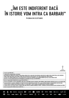 I Do Not Care If We Go Down in History as Barbarians poster