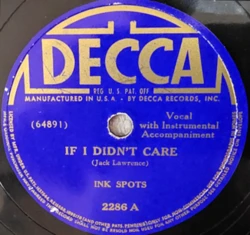 If I Didn't Care poster